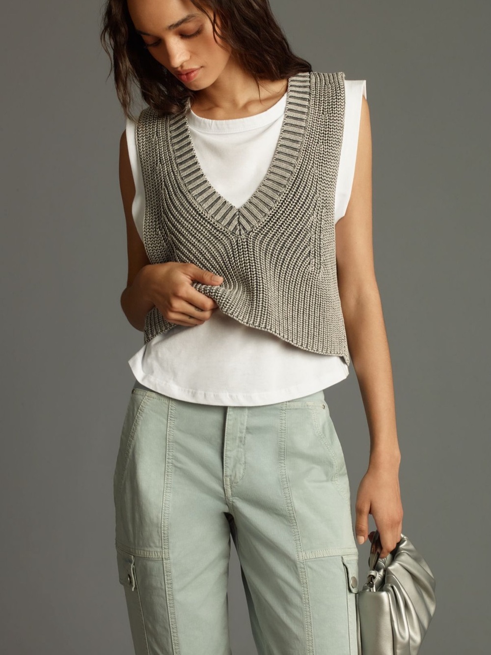 Pilcro Twofer Sweater Vest & Tee